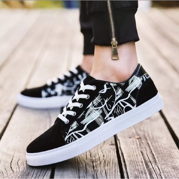 Sepatu Sneakers Pria Dewasa Dan Anak Batik Pendek Trendi Ukuran 26-40