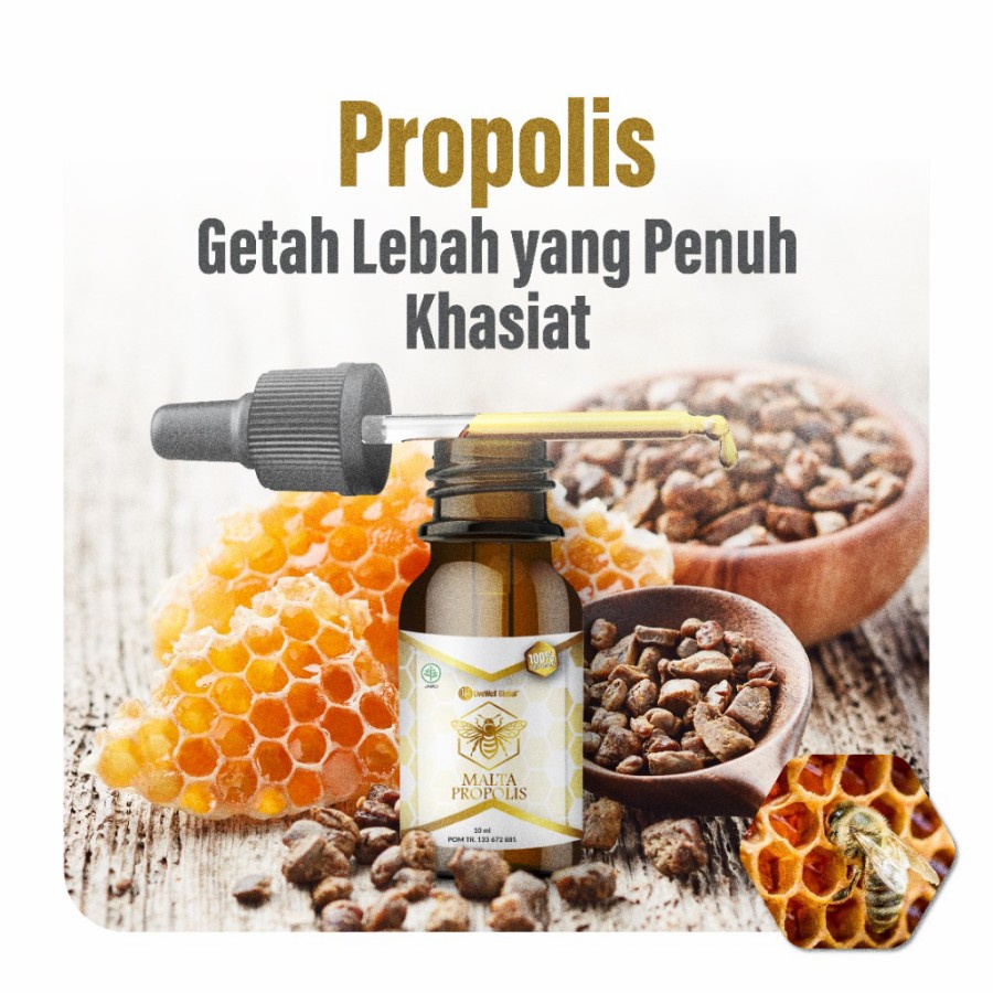 Malta Propolis Murni BPOM Isi 2 Botol / Propolis Malta 100% No Alkohol