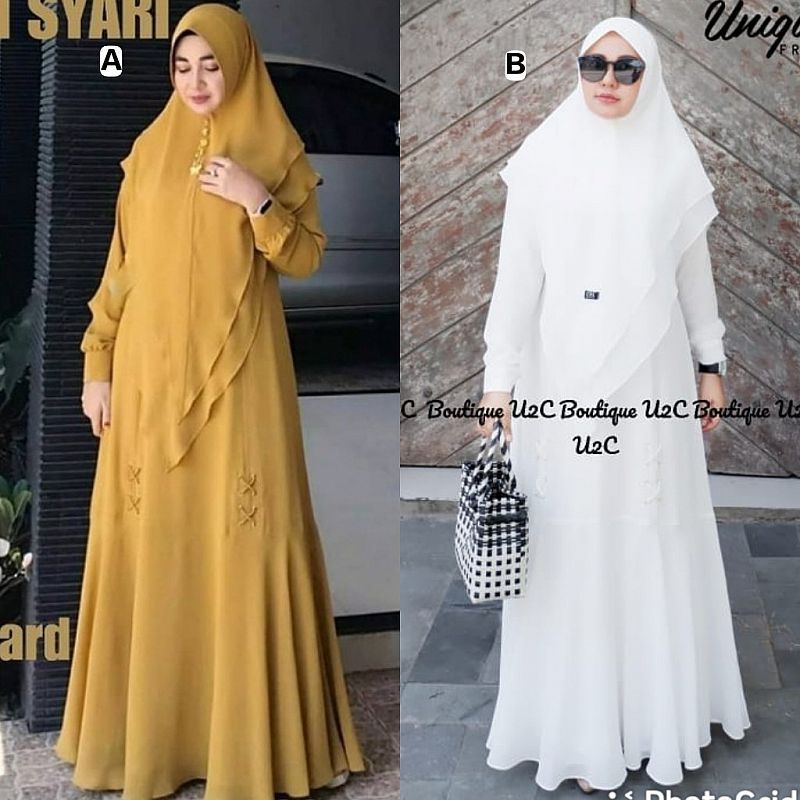 HUREM SYARI BY REFA (READY)/ JANNAH SYARI FAV COLOUR BY U2C (PO 26 OKTOBER)
