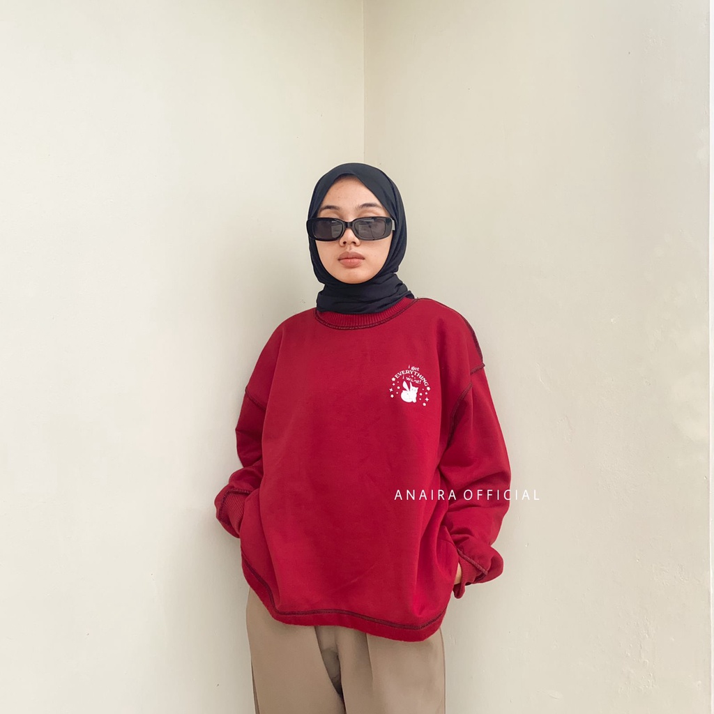 EVERYTHING SWEATER CREWNECK WANITA ANAIRAOFFICIAL