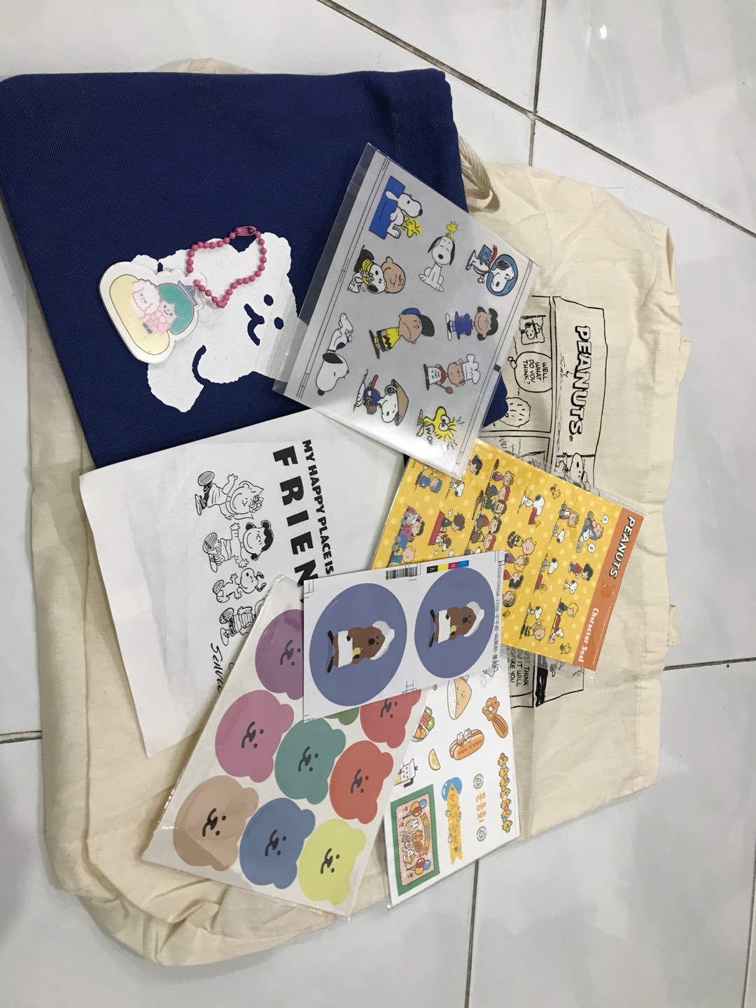 Stiker Pvc Mini Anti Air Motif Kartun Anjing Lucu Untuk Dekorasi Case Handphonekoperalatan Tulis