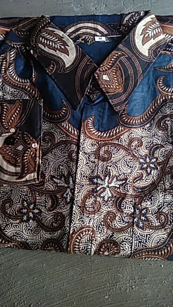 Kemeja Batik Lengan Panjang Size M L Xl Xxl Xxxl