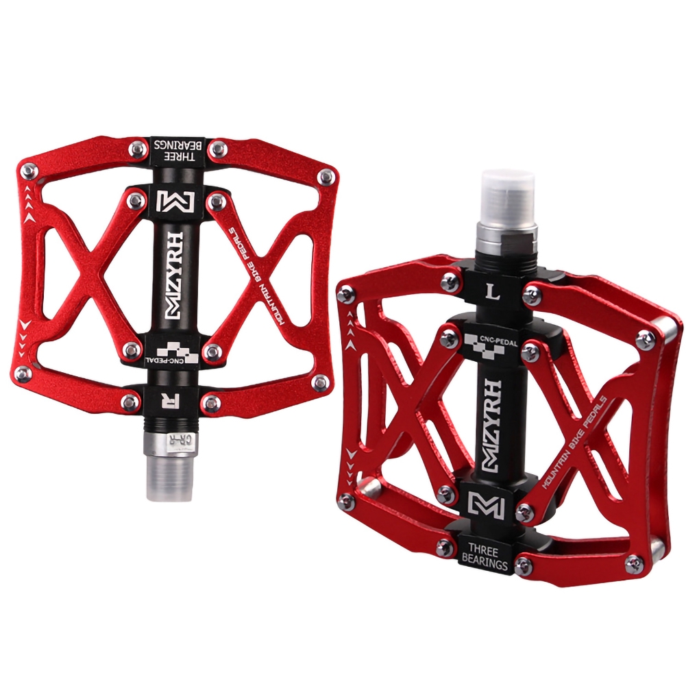 red mountain bike pedals