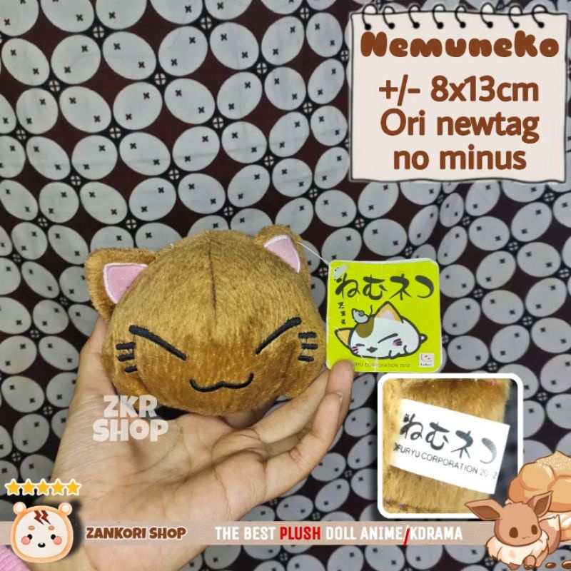 BONEKA CARTOON NEMUNEKO SLEEPING CAT Plush Toy Original Furyu