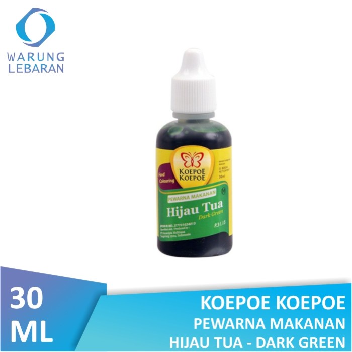 

Koepoe Koepoe Pewarna Makanan Hijau Tua 30 ml - Food Colouring