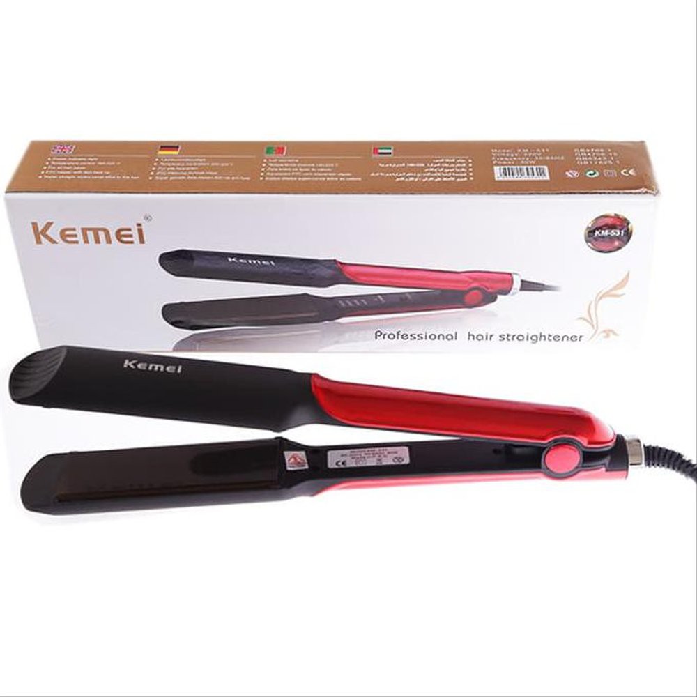 Catokan KEMEI KM 531 Catok rambut Lurus temperatur suhu ionic