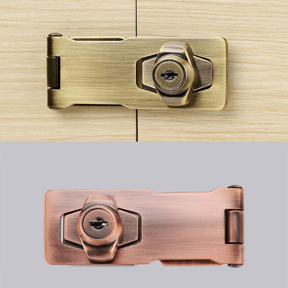 Preva Keyed Hasp Locked Gesper Kunci Zinc Alloy Lemari Kabinet Bebas Pukulan