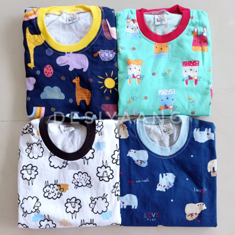 setelan anak laki laki Qkids Size S (Usia 3-4 tahun) Lengan pendek Celana Pendek bahan Libby Velvet junior-6