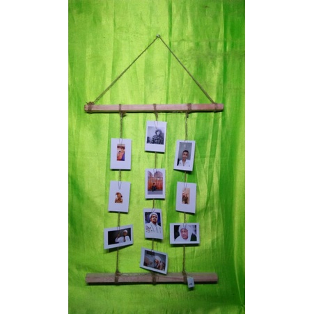 Ladder Hanger Poto Polaroid 50cm / Gantungan Foto / + led baterai
