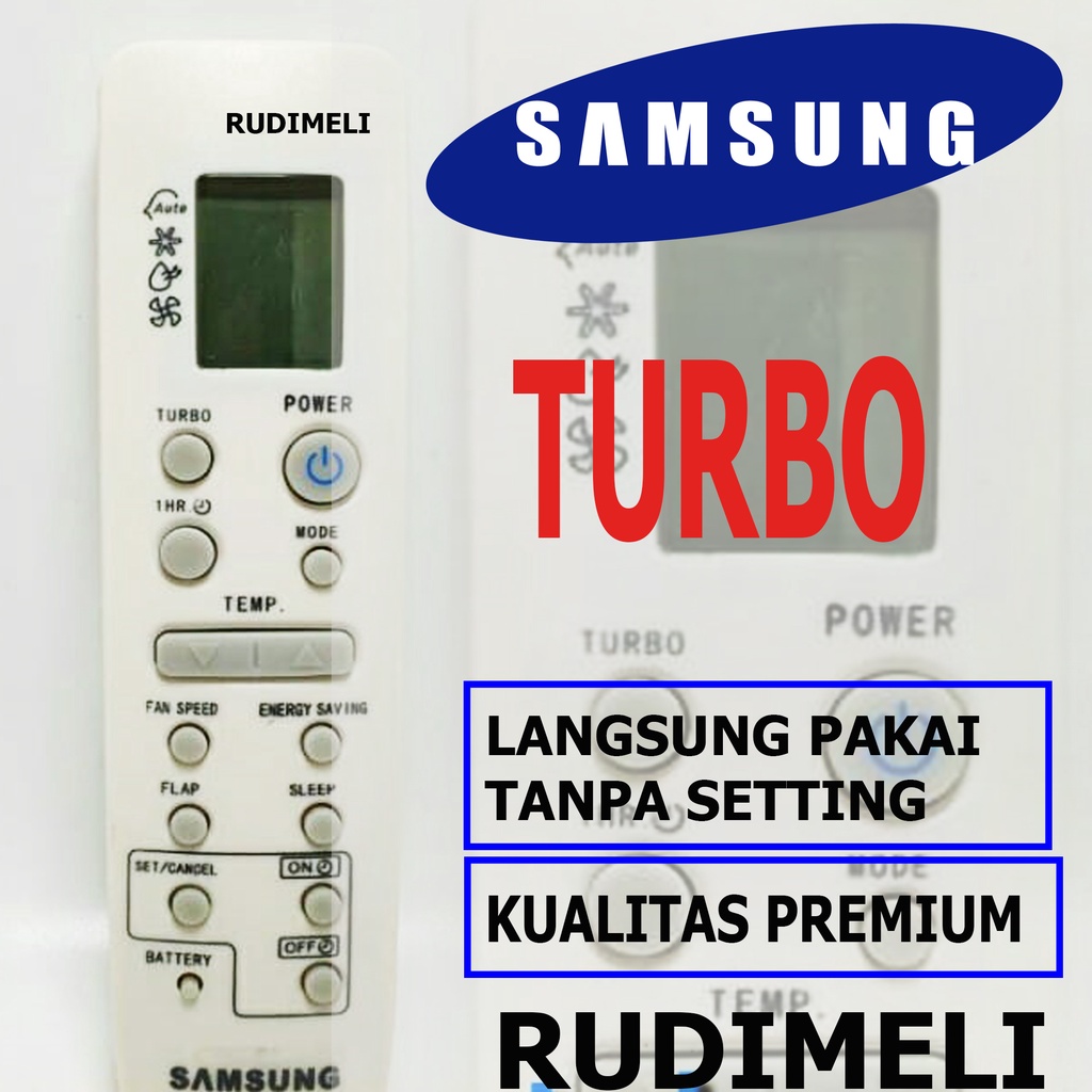 REMOTE AC / REMOT AC SAMSUNG TURBO TANPA SETTING/ LANGSUNG PAKAI