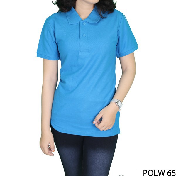 Kaos Polos Kerah Turkis Tua 100% Cotton Pique Turkis Tua – POLW 65