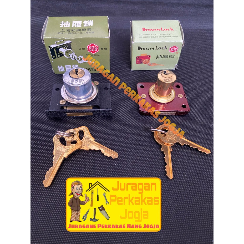 Kunci Laci Besar 808 / Kunci Lemari Kecil 808 / Kunci Loker 808 ASLI