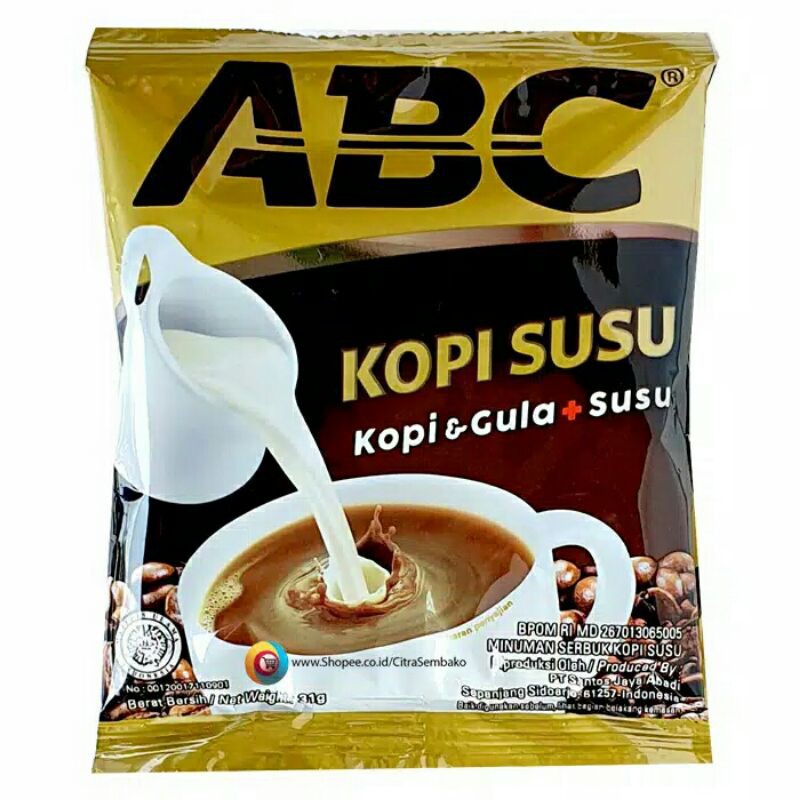 

KOPI ABC SUSU 31 GR (1 SACHET)