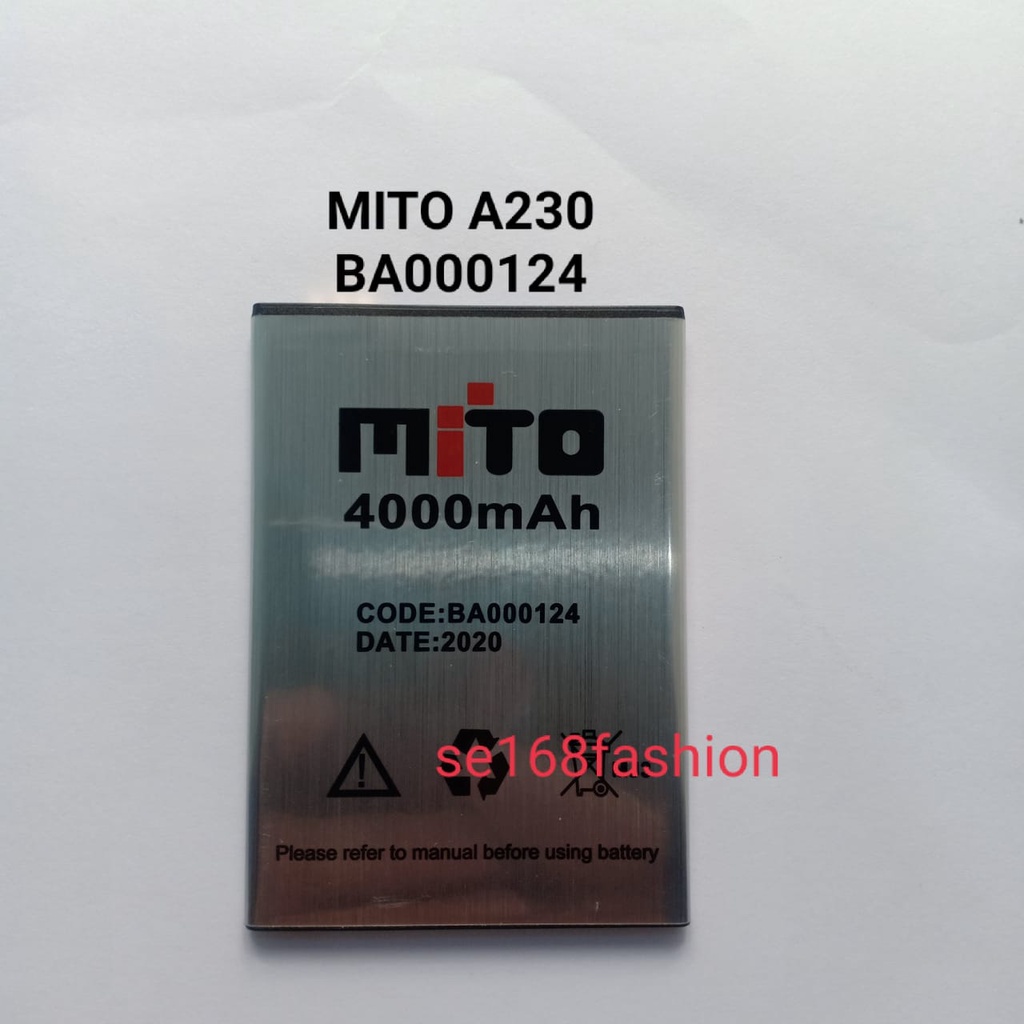 Baterai Mito A230 BA000124 Batre Batere Battery