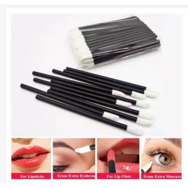 Lip Wand Brush Applicator Lipstick Lip Tint isi 50 pcs / Lipwand Disposable