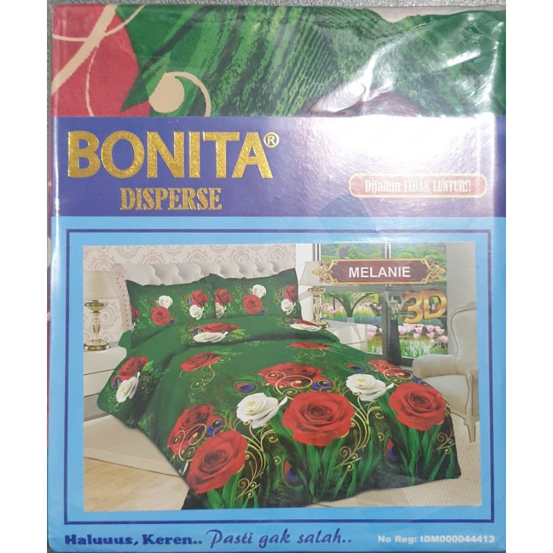 Sprei Bonita Bantal Dua Guling Dua 160 x 200 / Sprei Bonita king B2 / Bonita Disperse