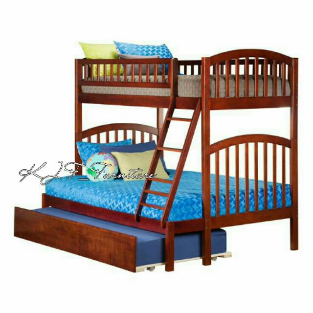 Tempat tidur anak tingkat I dipan anak tempat tidur anak minimalis dipan tingkat kjf furniture