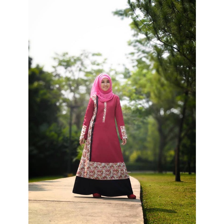 GAMIS ZYDA ZG23 RED ORIGINAL KEKINIAN MODERN TRENDY ELEGANT SIMPLE BEST SELLER