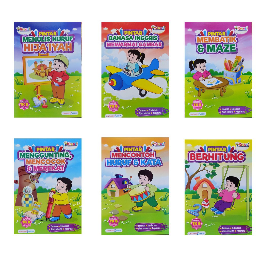 BUKU ANAK - BUKU TK - KREATIF BERPRESTASI TK B - SEMESTER 2