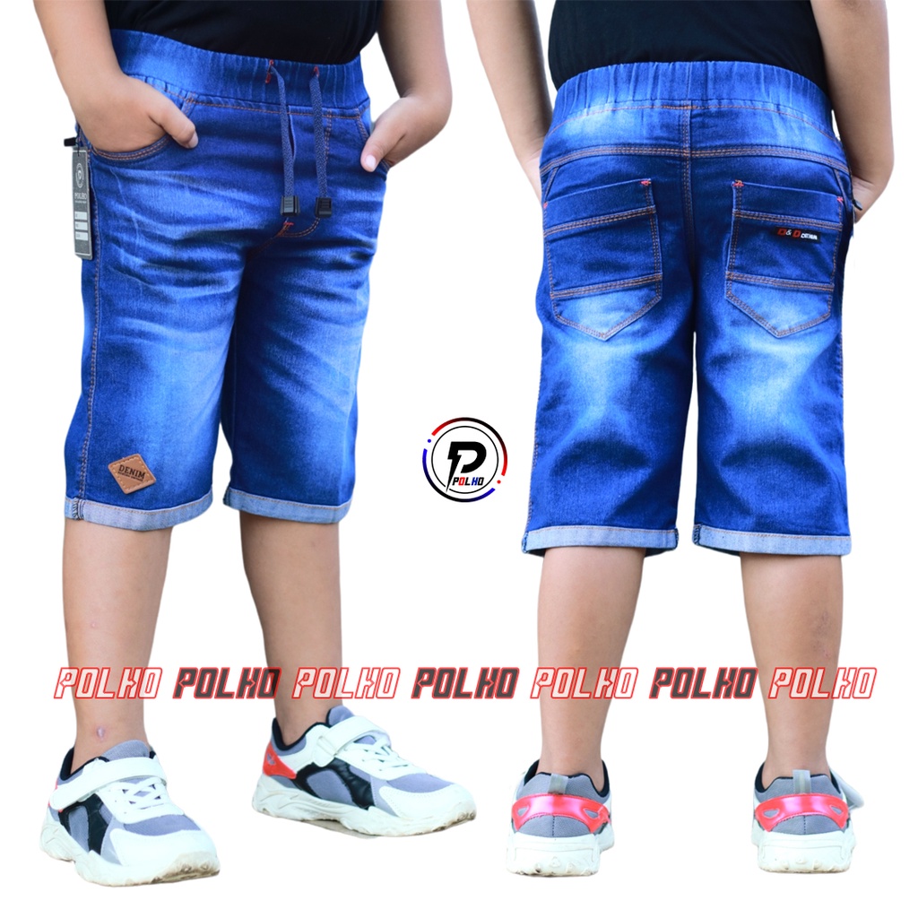 Celana Jeans Anak Pendek Bahan Streetch Usia 2-12 tahun