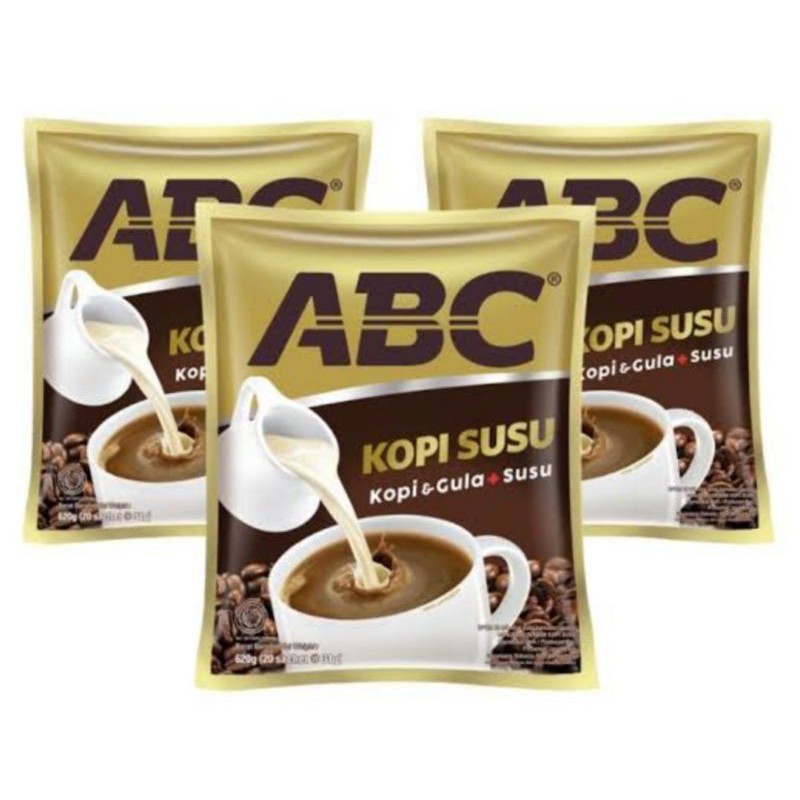 

Kopi ABC Susu Sachet 31gr per Renceng (10 Sachet)