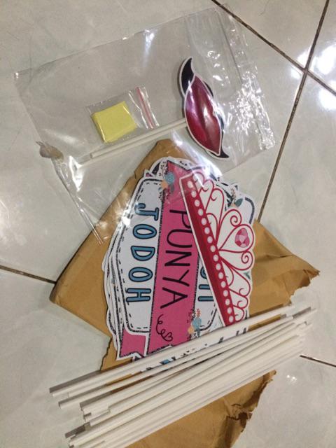 Wedding Shabby 20pcs Fun Props Photobooth Aksesoris Foto Dekorasi Souvenir Pesta Photo Props