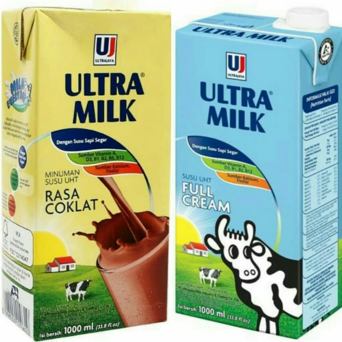 

ULTRA MILK UHT 1000ML - susu Full cream / cokelat