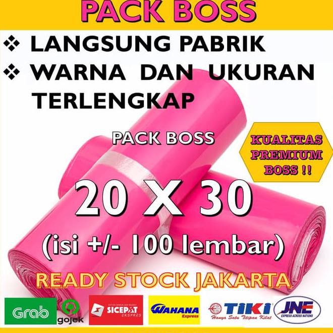 

Premium Polymailer Pink 20X30 Cm (+/-100 Lembar) Amplop Plastik Kurir