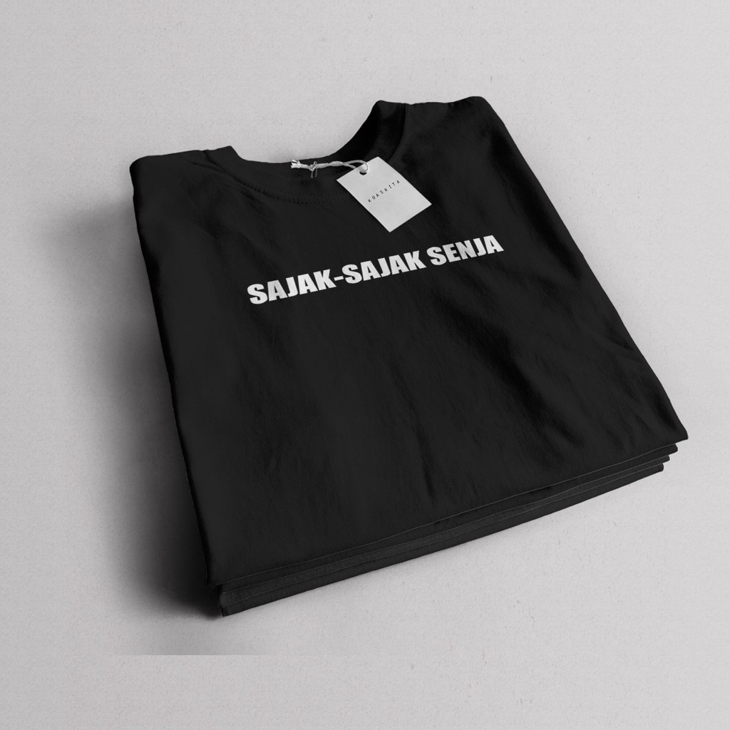 KAOS SENJA KAOS PECINTA PUISI SENJA PRIA WANITA ORIGINAL BRANDED KOASKITA "SAJAK SENJA"