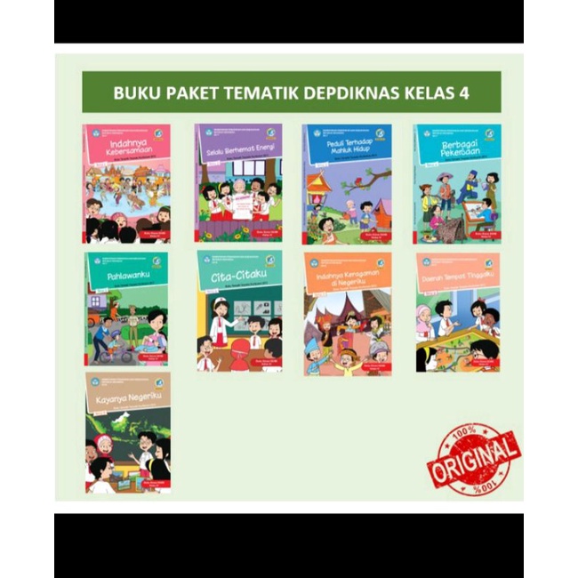 

Buku Tematik kelas 4 tema 1 2 3456789 Kemendikbud