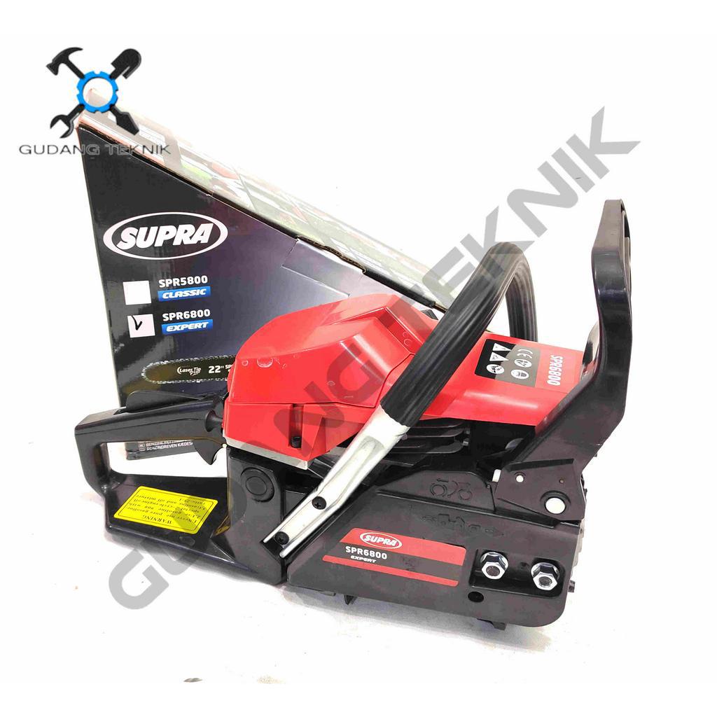 Mesin Gergaji Kayu Supra SPR6800 / Chainsaw Supra SPR6800 Chain Saw Laser Tip 22Inch