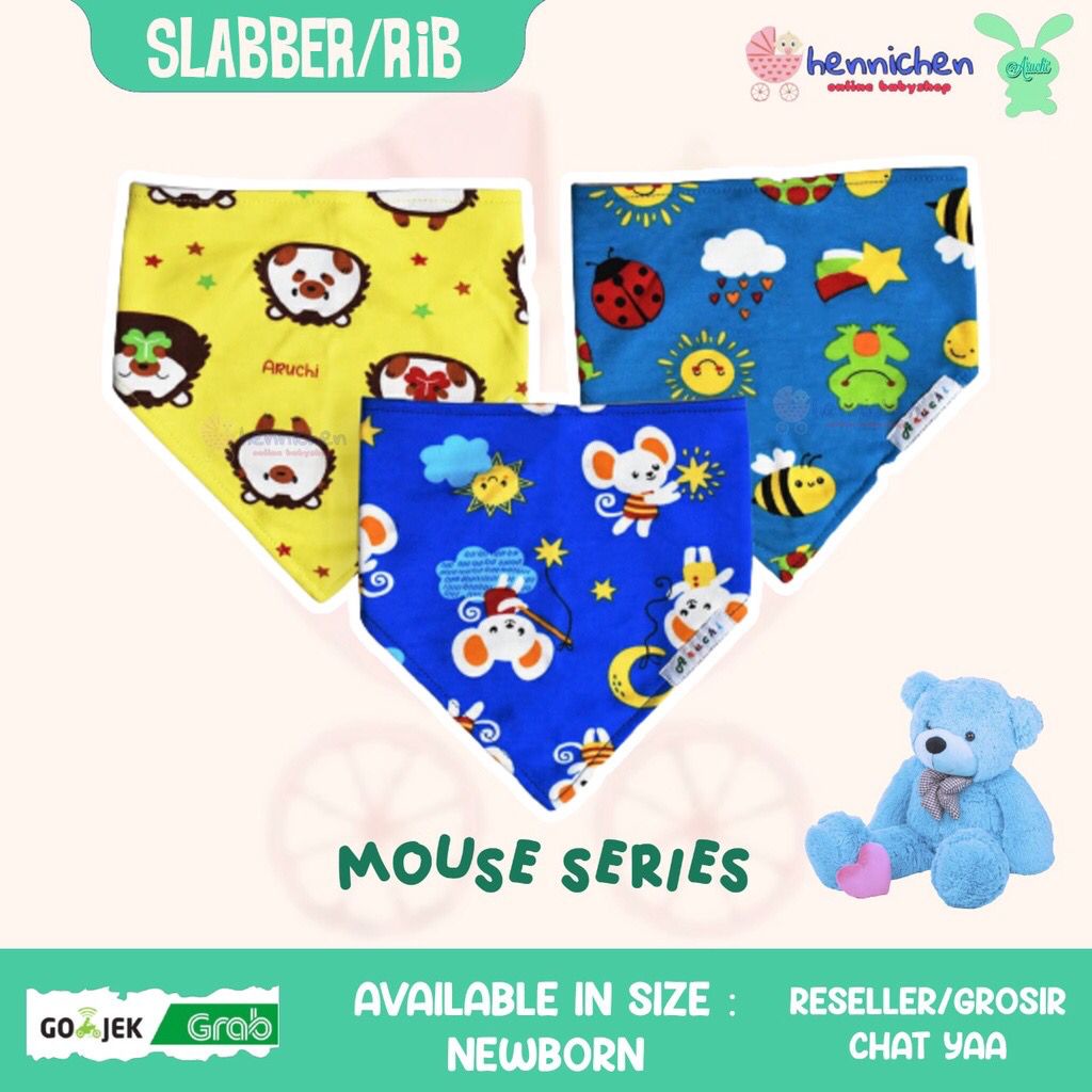 BANYAK MOTIF Bib / SLABBER SEGITIGA Bayi / Slaber Handuk Air Liur Bahan Katun Lucu &amp; Nyaman digunakan