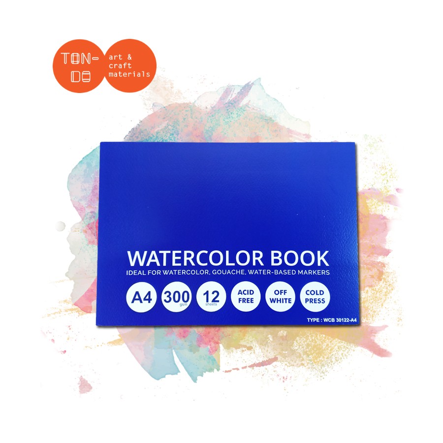 

VTEC WATERCOLOR BOOK A4 ISI 12pcs