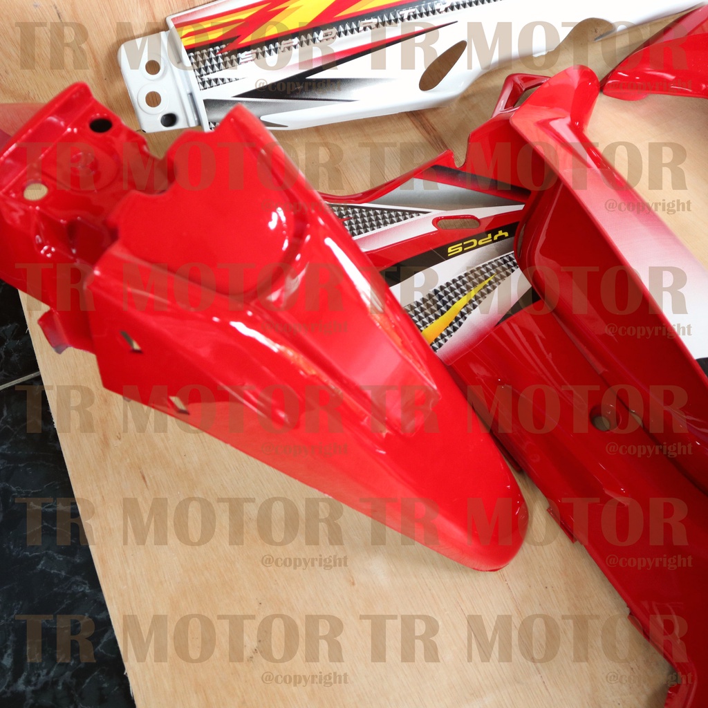 Cover Body Fizr F1zr Sporty Merah 2004 Full Set Halus Cover Bodi Yamaha Fiz r