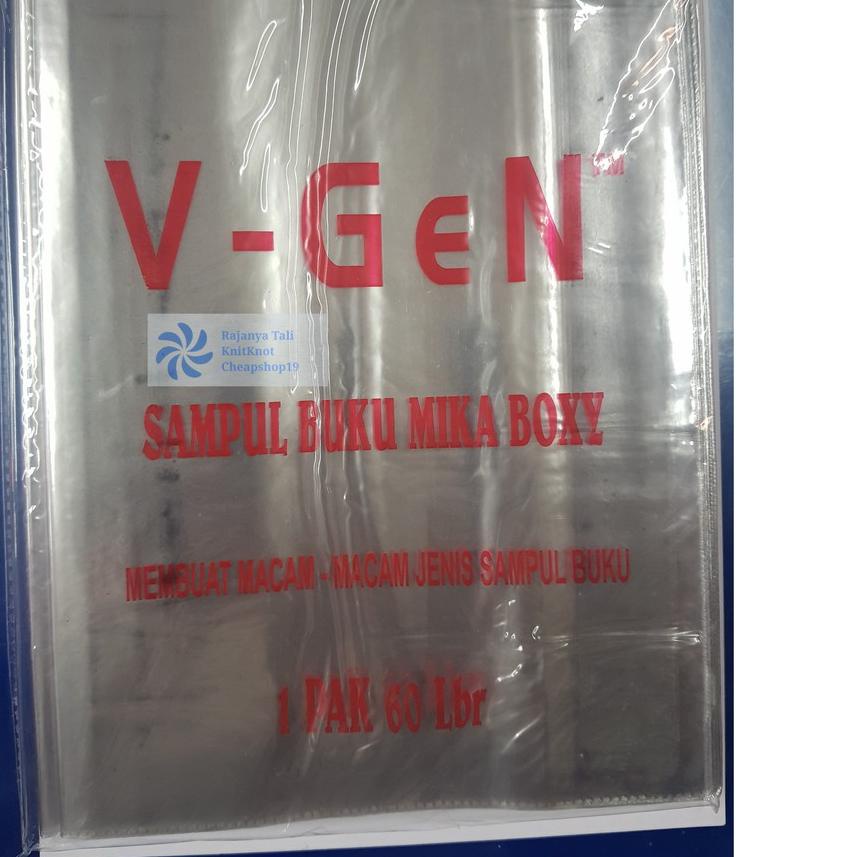 

66R♛ Sampul Buku Plastik Mika Uk. Boxy ( Pak isi 60 lembar ) Trend