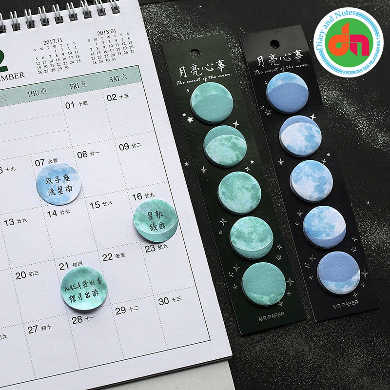 

Stationery Sticky Notes Secret of The Moon Sticky Notes Bagus