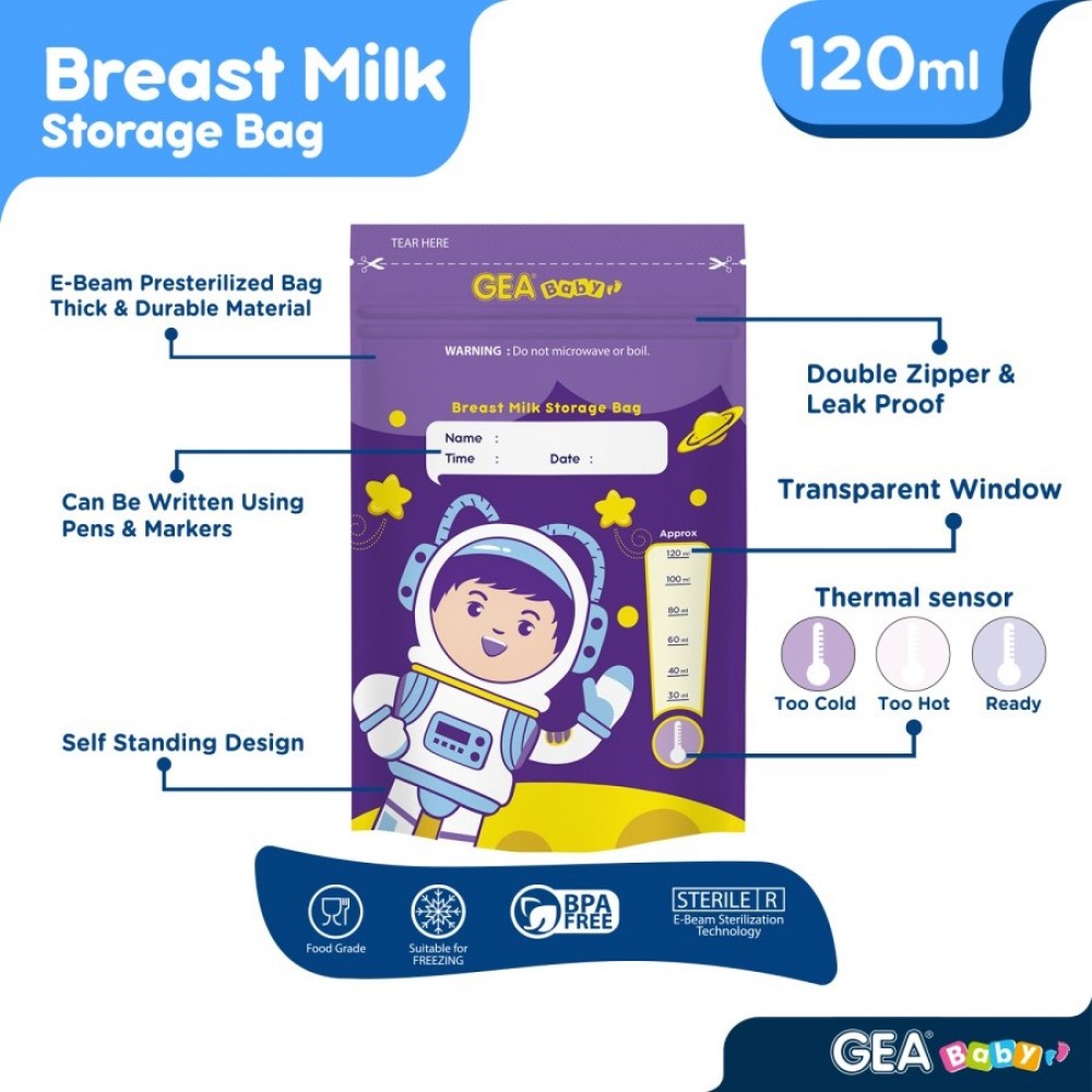 Gea Baby Kantong ASI Breast Milk Storage 120ml