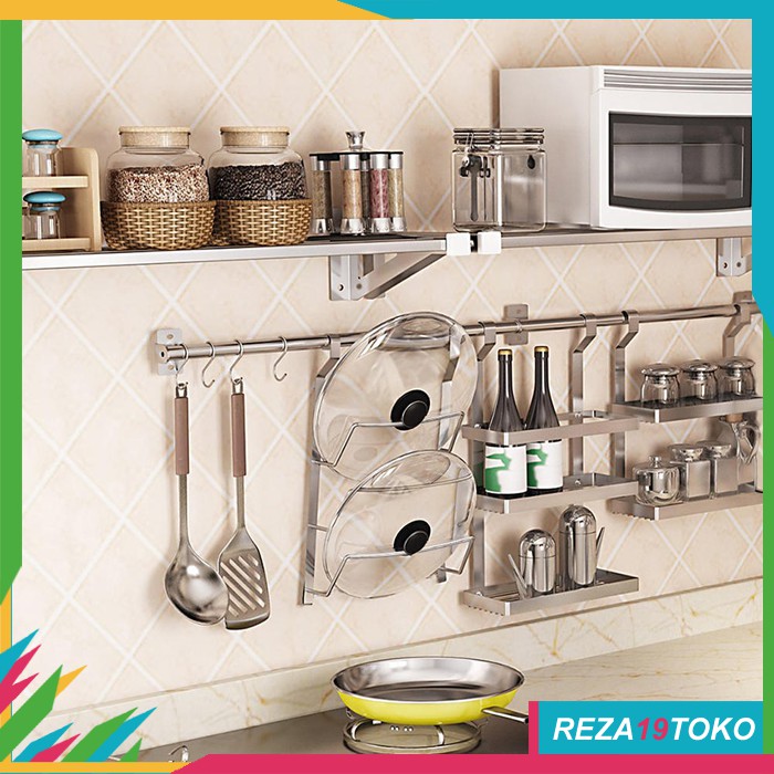 RAK PENYIMPANAN STAINLESS / RAK PENYIMPANAN PORTABEL / RAK PENYIMPANAN DAPUR / RAK DAPUR RAK104