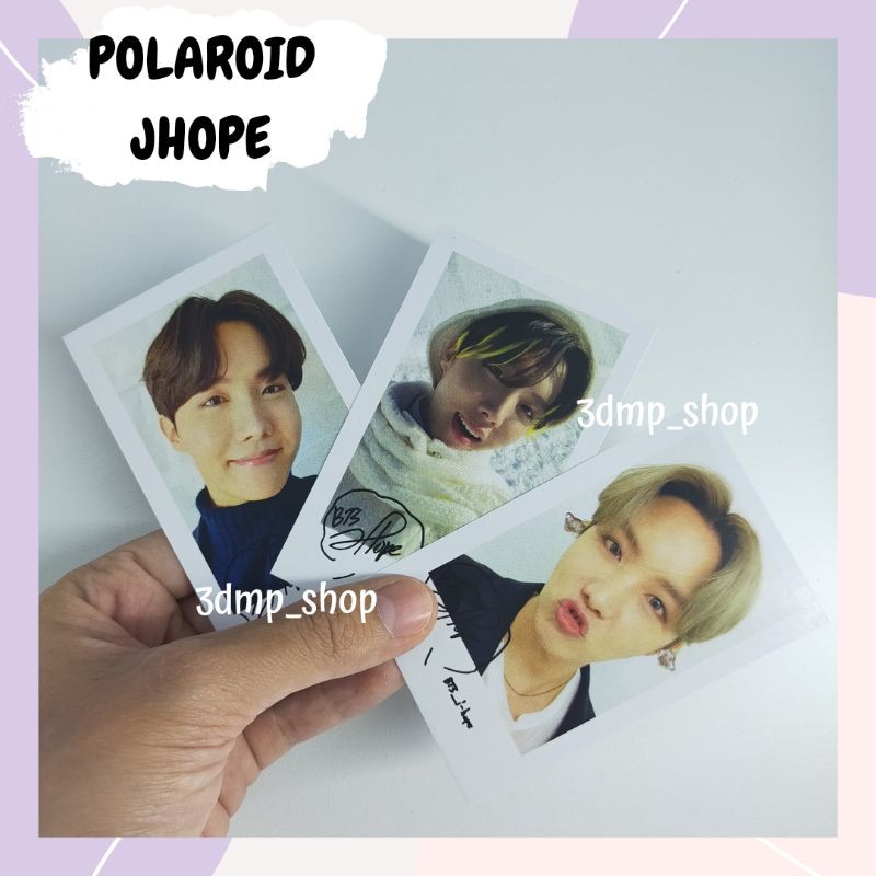 [10 lembar] Polaroid photocard jhope hosek bts