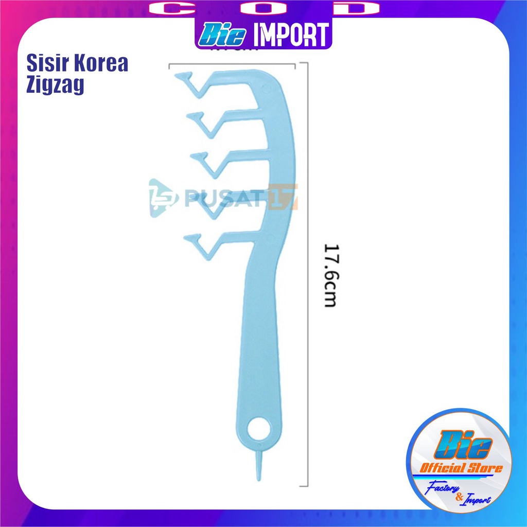 Sisir Korea Zigzag Model Kekinian Gaya Rambut Korea Impor Besr Seller