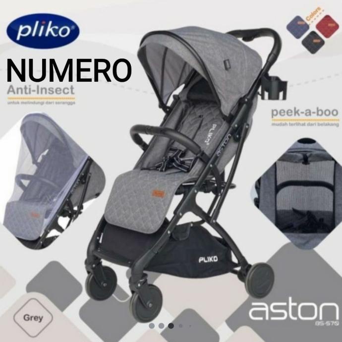 Stroller Pliko Aston Kereta Dorong Bayi Setianadind