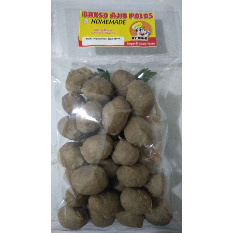 

Bakso Sapi Frozen Biasa/polos isi 25.