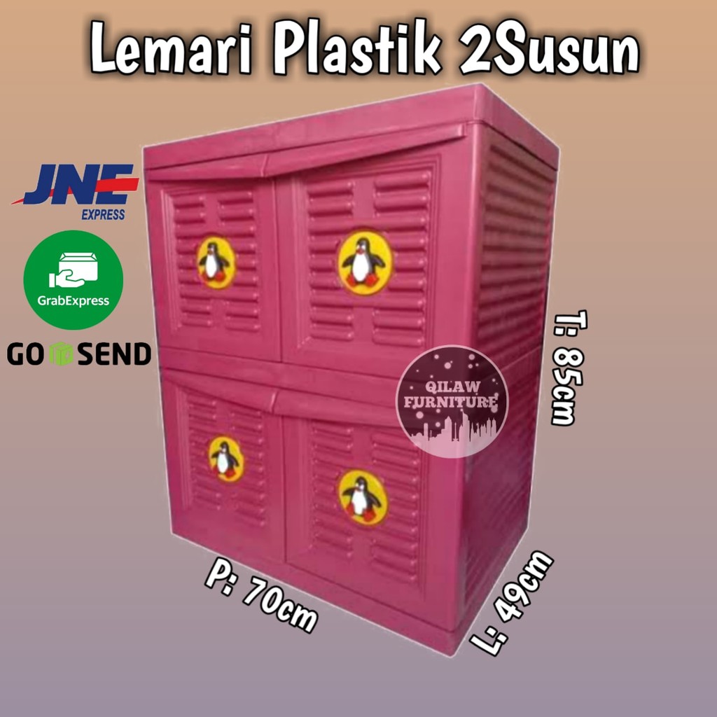 Lemari Plastik 2susun - MULTICLUB