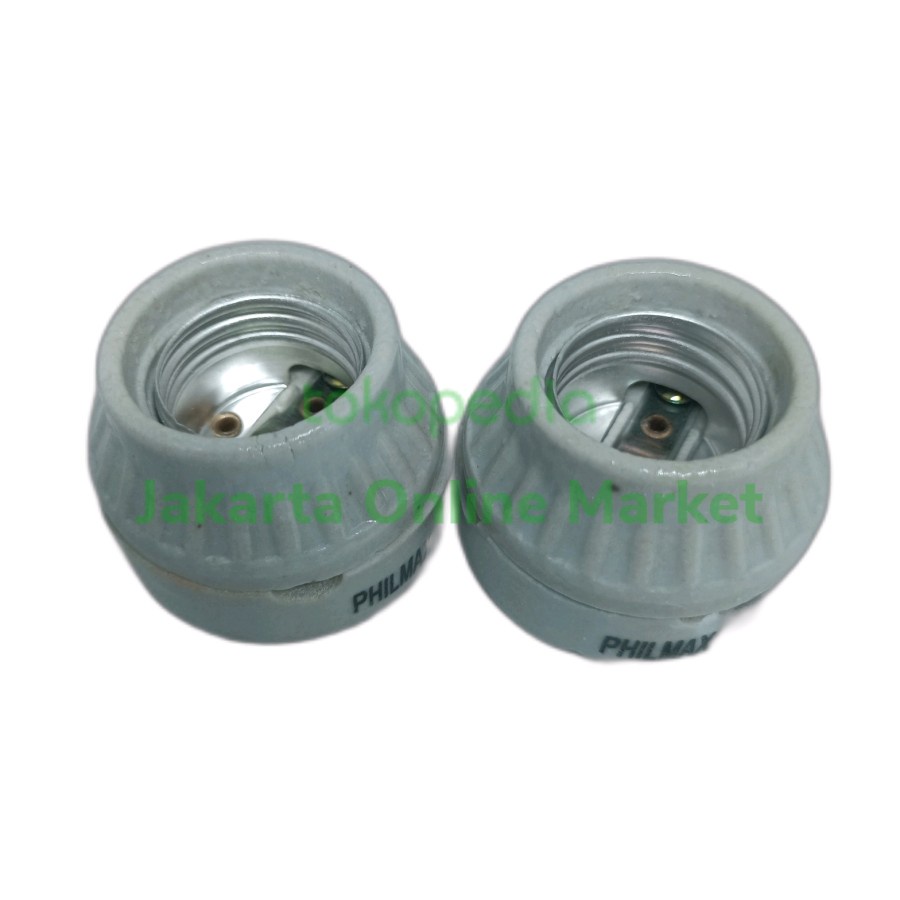 Fitting Plafon Keramik E27 / Fitting Lampu Taman E27