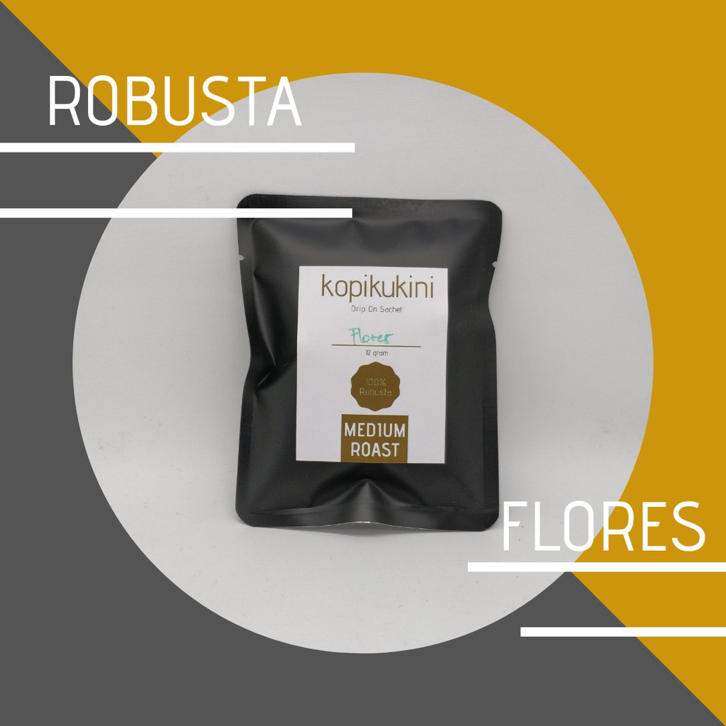 

KOPI ROBUSTA FLORES BUBUK - DRIP ON COFEE ISI 2 SACHET, SINGLE ORIGIN ROBUSTA KOPI SASET PREMIUM