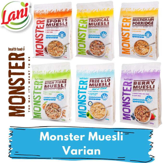 

Diskon Monster Muesli Cereal Sport/ Hi Fibre/ Tropical/ Multi/ Free&Low Diskon