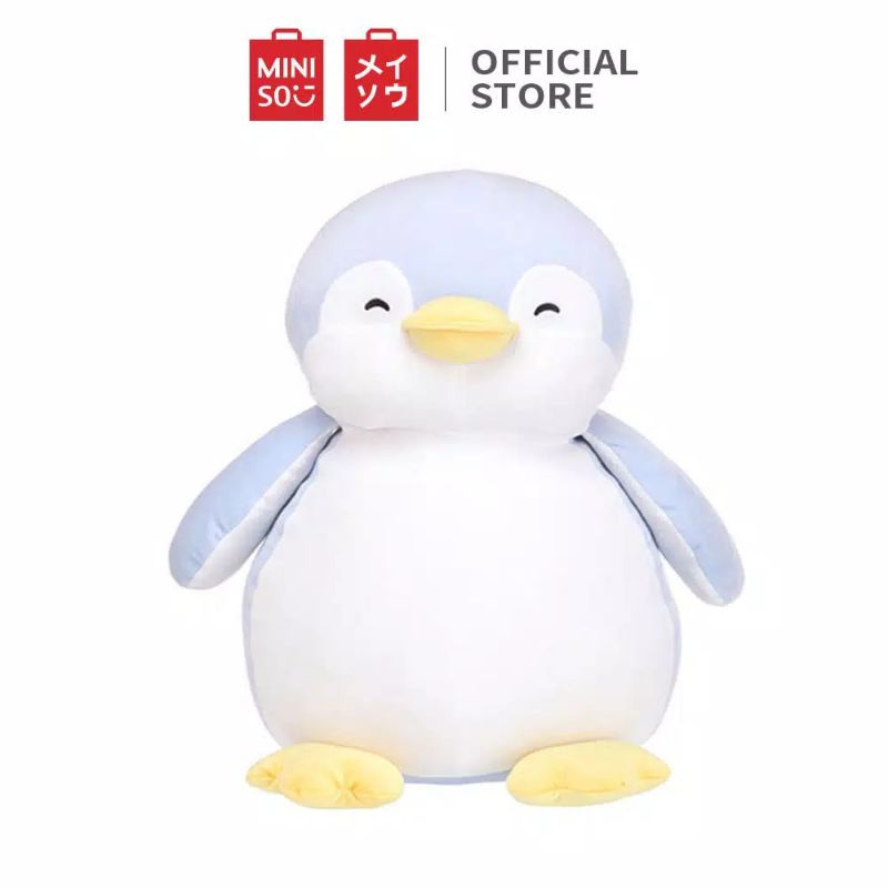 Boneka Plush Toys PP Cotton Soft and Cute Fuzzy Plush Pinguin Abu Ukuran 40 Cm Lucu dan Imut