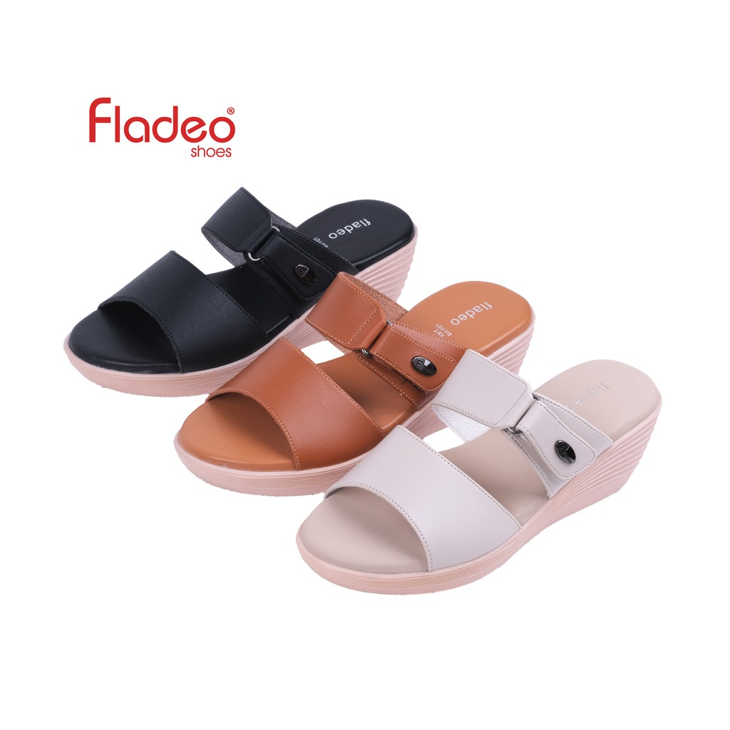 Fladeo D21/LDJ318-2RV/Sandal Wedges Wanita [ Wedges Sandals ]
