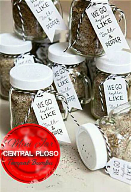 Tempat Bumbu Garam Lada/ Salt Pepper Mini Jar / Seasoning Bottle gelascp