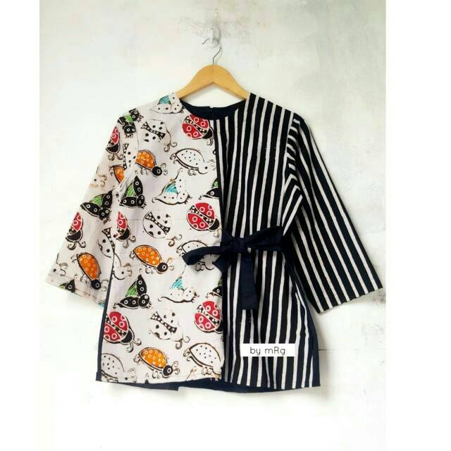 BLUS KERJA MOTIF SELING, BLUS WANITA MOTIF SELING LURIK, BLUS WANITA AKSEN PITA, BLUS WANITA CANTIK